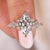 Nature Inspired Marquise Ring handmade jewelry. Nature Inspired Marquise Ring handmade jewelry.