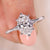 Solitaire oval diamond engagement ring with six claw prong in white gold. Solitaire oval diamond engagement ring with six claw prong in white gold.