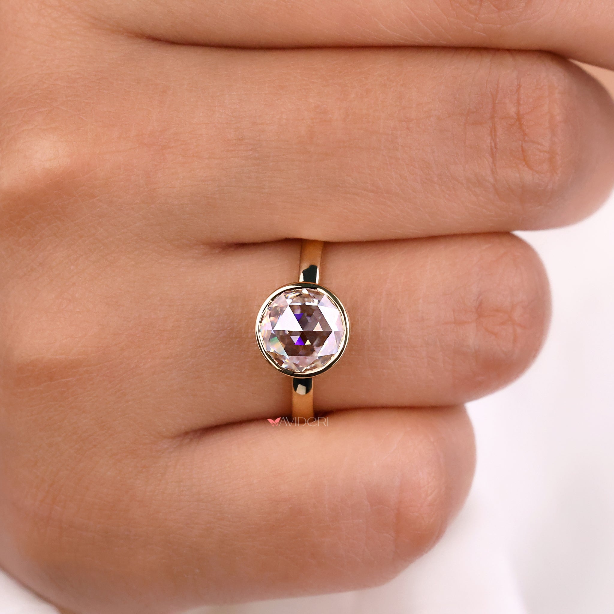 Yellow gold ring designed for a warm, radiant finish perfect for any occasion.