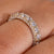 Three side eternity band with round diamonds for a sparkling finish.
 Three side eternity band with round diamonds for a sparkling finish.