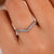 Diamond chevron band with a stylish V-shaped design.
 Diamond chevron band with a stylish V-shaped design.