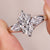 Marquise diamond ring with pear side stones. Marquise diamond ring with pear side stones.
