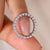 Round diamond eternity band set in elegant white gold.
 Round diamond eternity band set in elegant white gold.