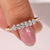 6 stone wedding band with sparkling diamonds.
 6 stone wedding band with sparkling diamonds.