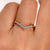 A stunning curved diamond wedding band in yellow gold, designed to complement any engagement ring.
 A stunning curved diamond wedding band in yellow gold, designed to complement any engagement ring.