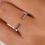 Round cut open band in white gold.
 Round cut open band in white gold.