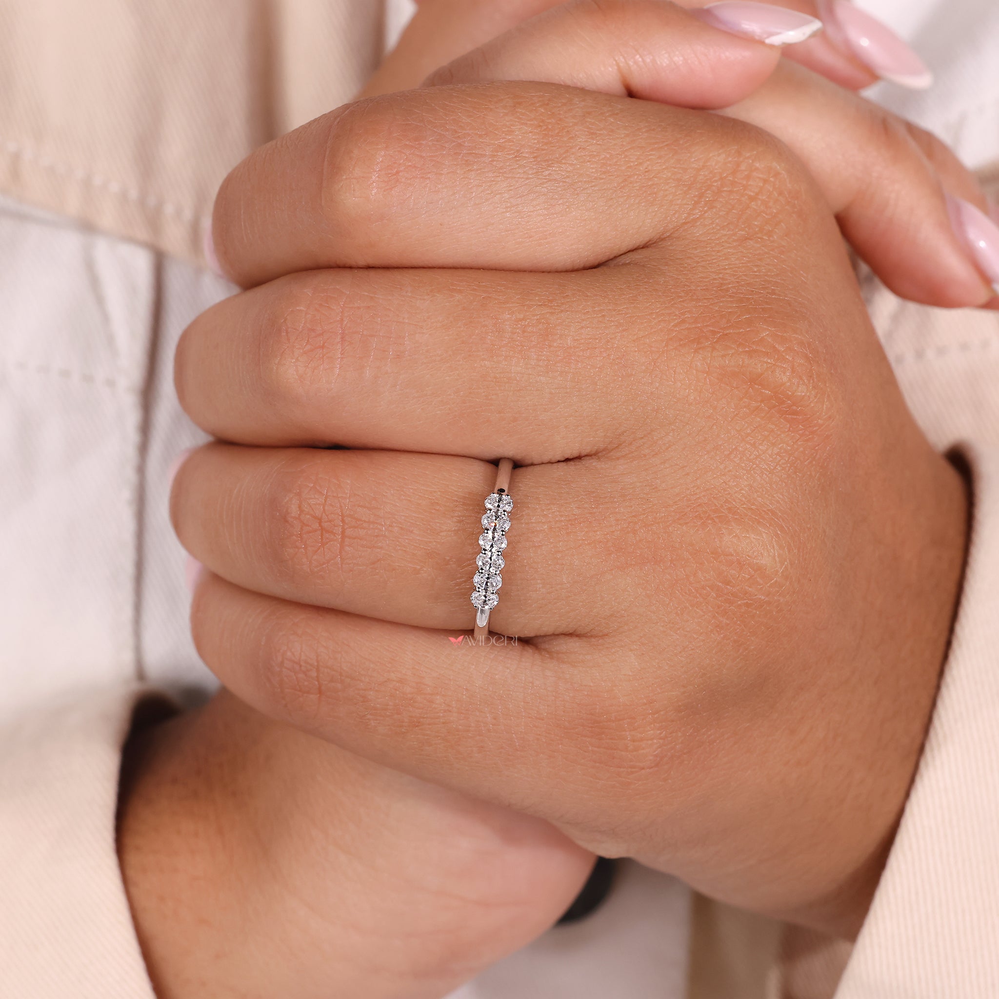 A handmade ring showcasing intricate artisan detail.