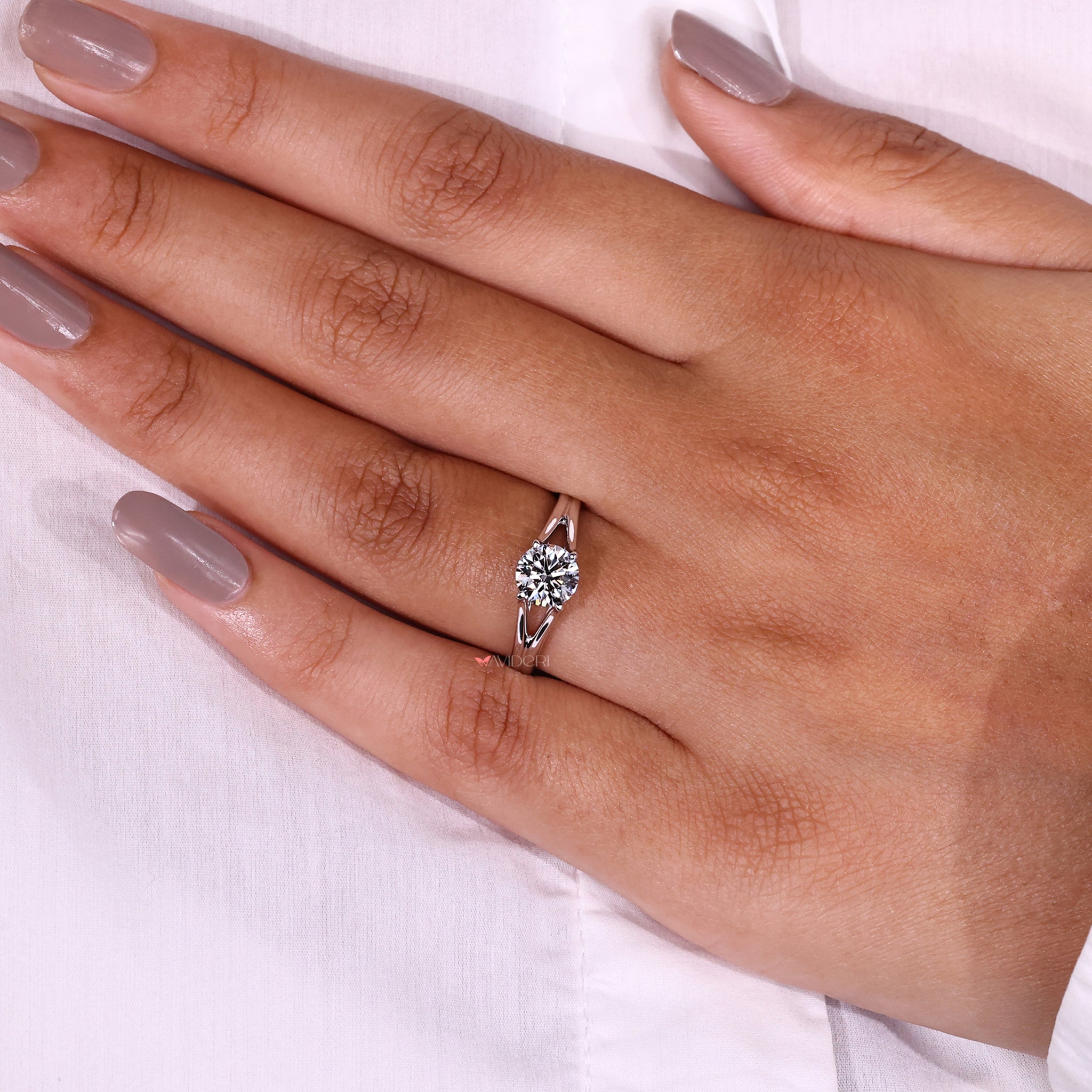 Diamond solitaire crafted to symbolize enduring love and commitment.