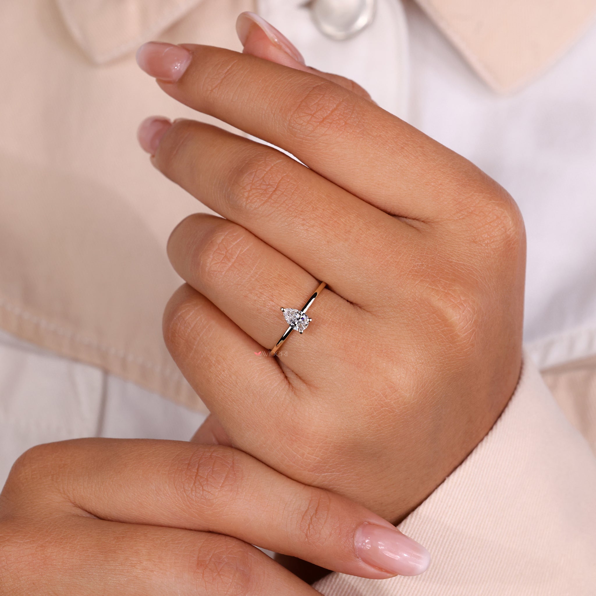 Pear diamond ring showcasing a breathtaking design for unforgettable moments.