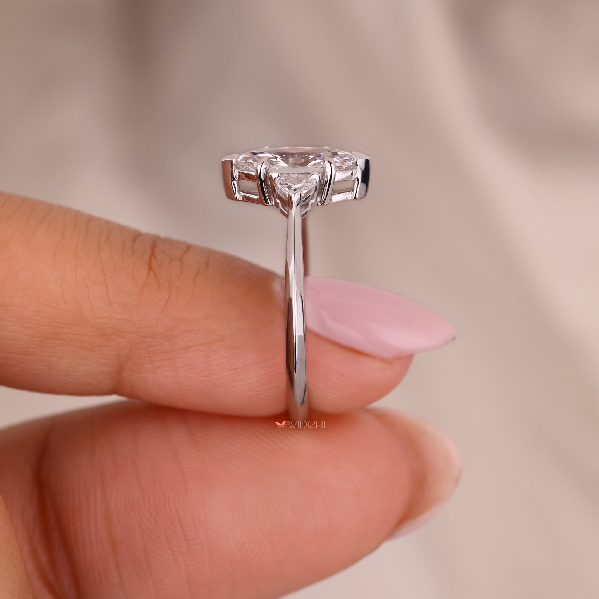 Buy engagement ring featuring a marquise diamond with a unique 
design and impeccable details.