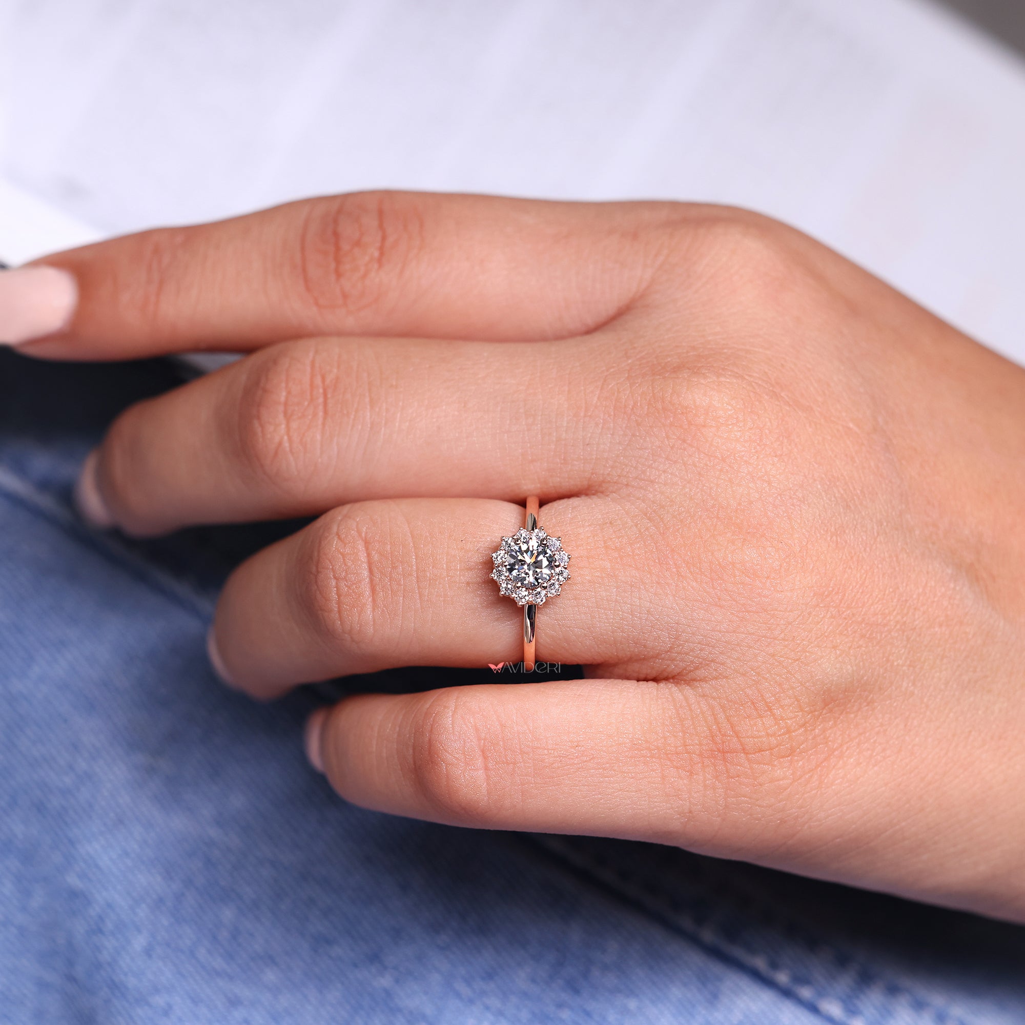 lab created diamond engagement rings for women.