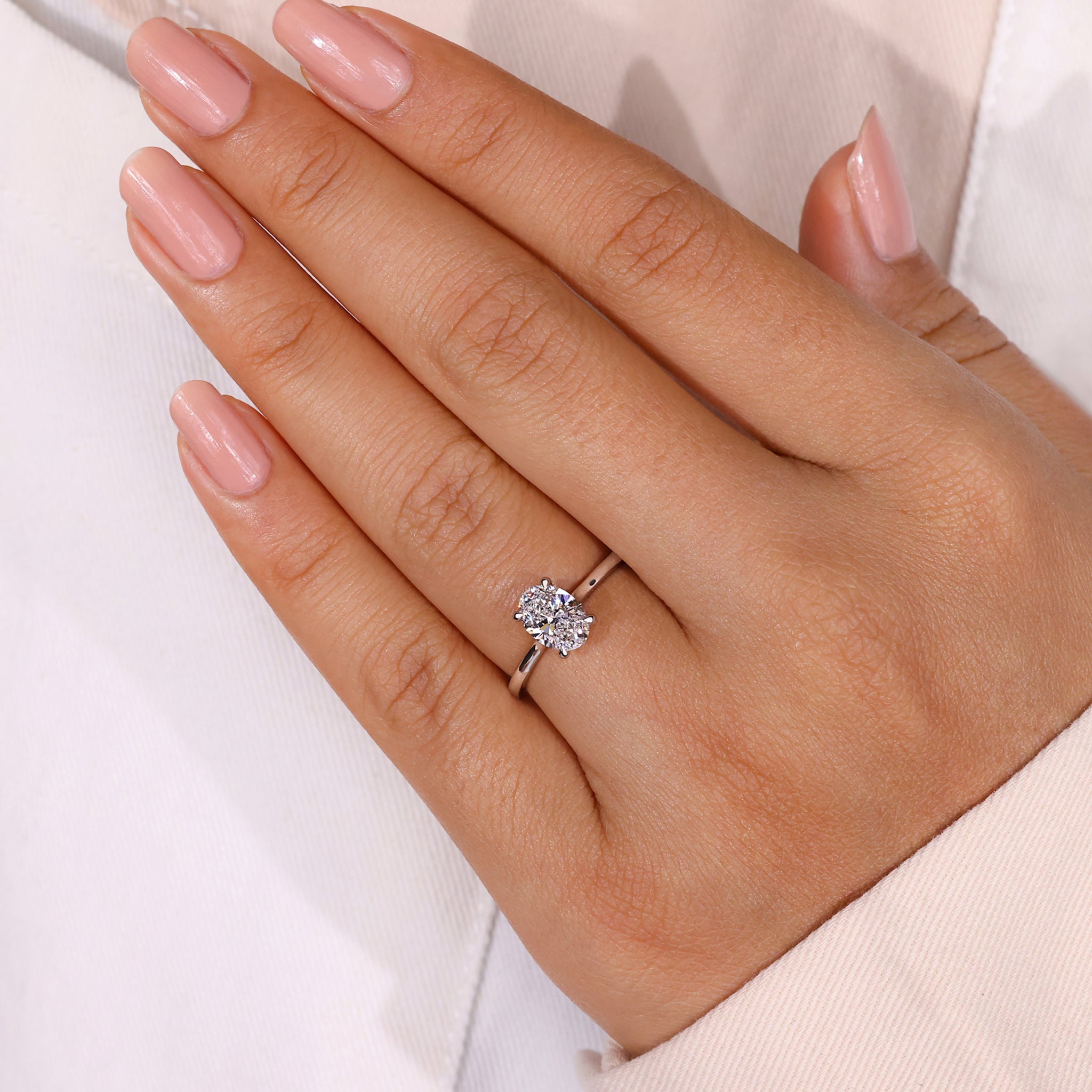Oval diamond, oval cut diamond, oval solitaire diamond ring