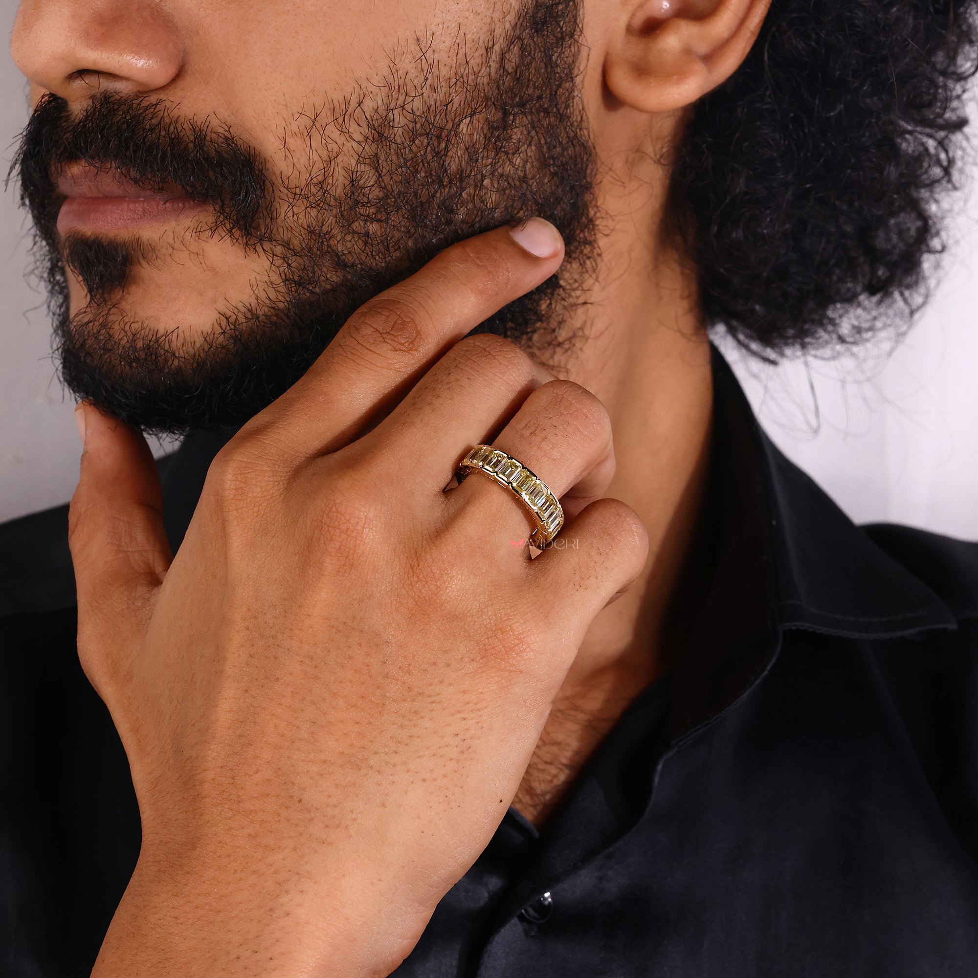 Handmade ring with handmade jewelry.