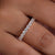 Full eternity band with continuous diamonds for a classic look.
 Full eternity band with continuous diamonds for a classic look.