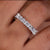 Princess cut diamond band with sleek design.
 Princess cut diamond band with sleek design.