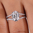 Elegant oval diamond engagement ring showcasing timeless craftsmanship and unmatched brilliance.