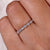 Round half eternity band featuring radiant round cut diamond for timeless elegance.
 Round half eternity band featuring radiant round cut diamond for timeless elegance.