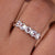 Five stone band with sparkling diamonds.
 Five stone band with sparkling diamonds.