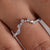 Stackable wedding band with sleek design.
 Stackable wedding band with sleek design.
