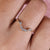 Stackable wedding band with a sleek, modern design.
 Stackable wedding band with a sleek, modern design.