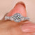 Halo diamond ring with a lab-grown diamond.
 Halo diamond ring with a lab-grown diamond.