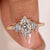 Marquise engagement ring with a lab-grown diamond.
 Marquise engagement ring with a lab-grown diamond.