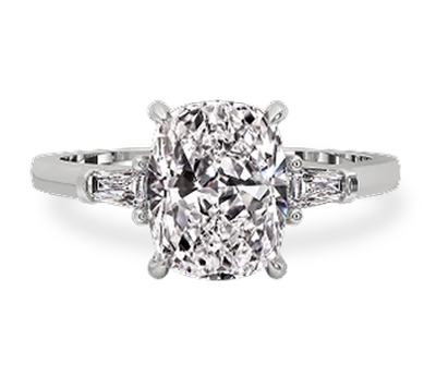 Three Stone Moissanite Rings by Avideri