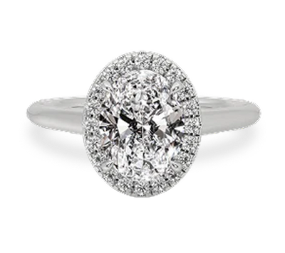 Moissanite Halo Engagement Rings