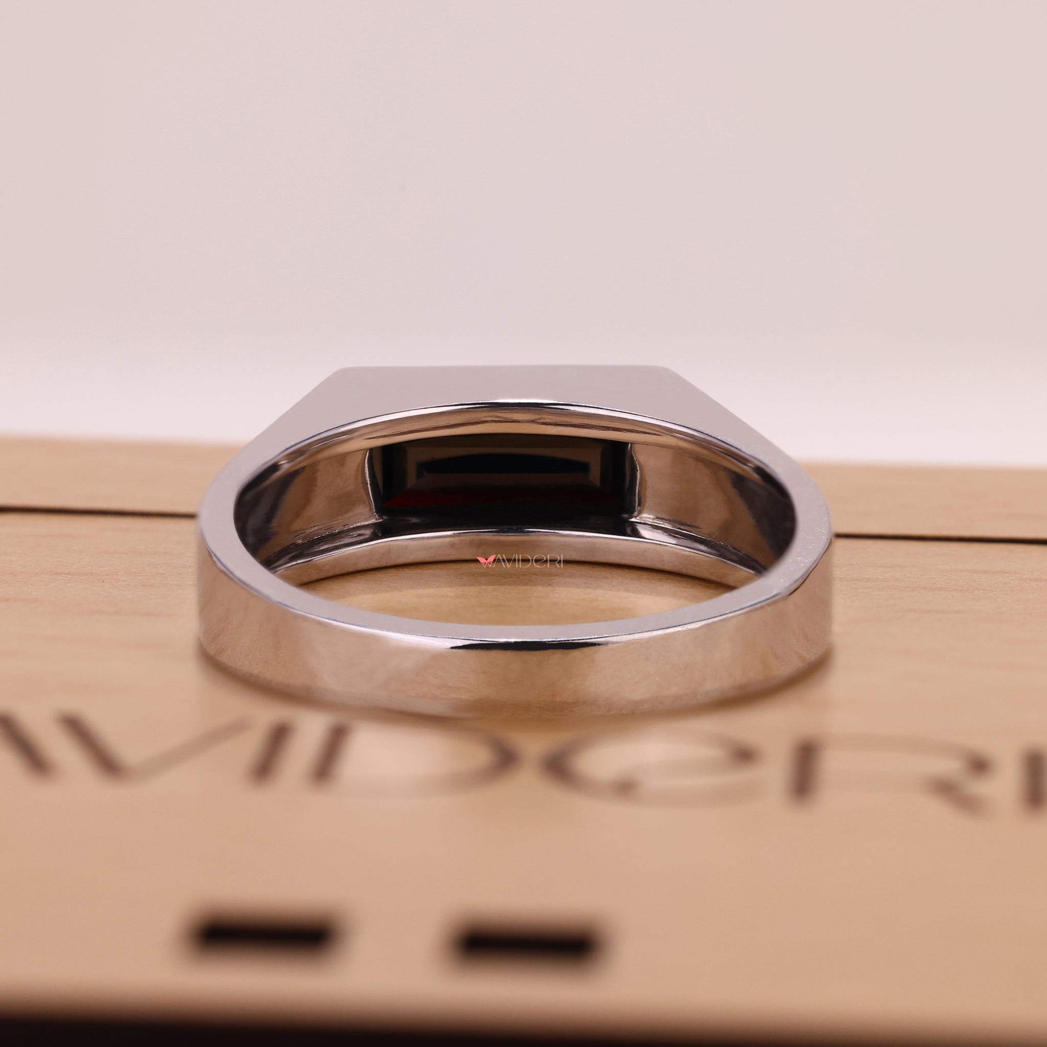 Minimalist baguette ring band for everyday elegance