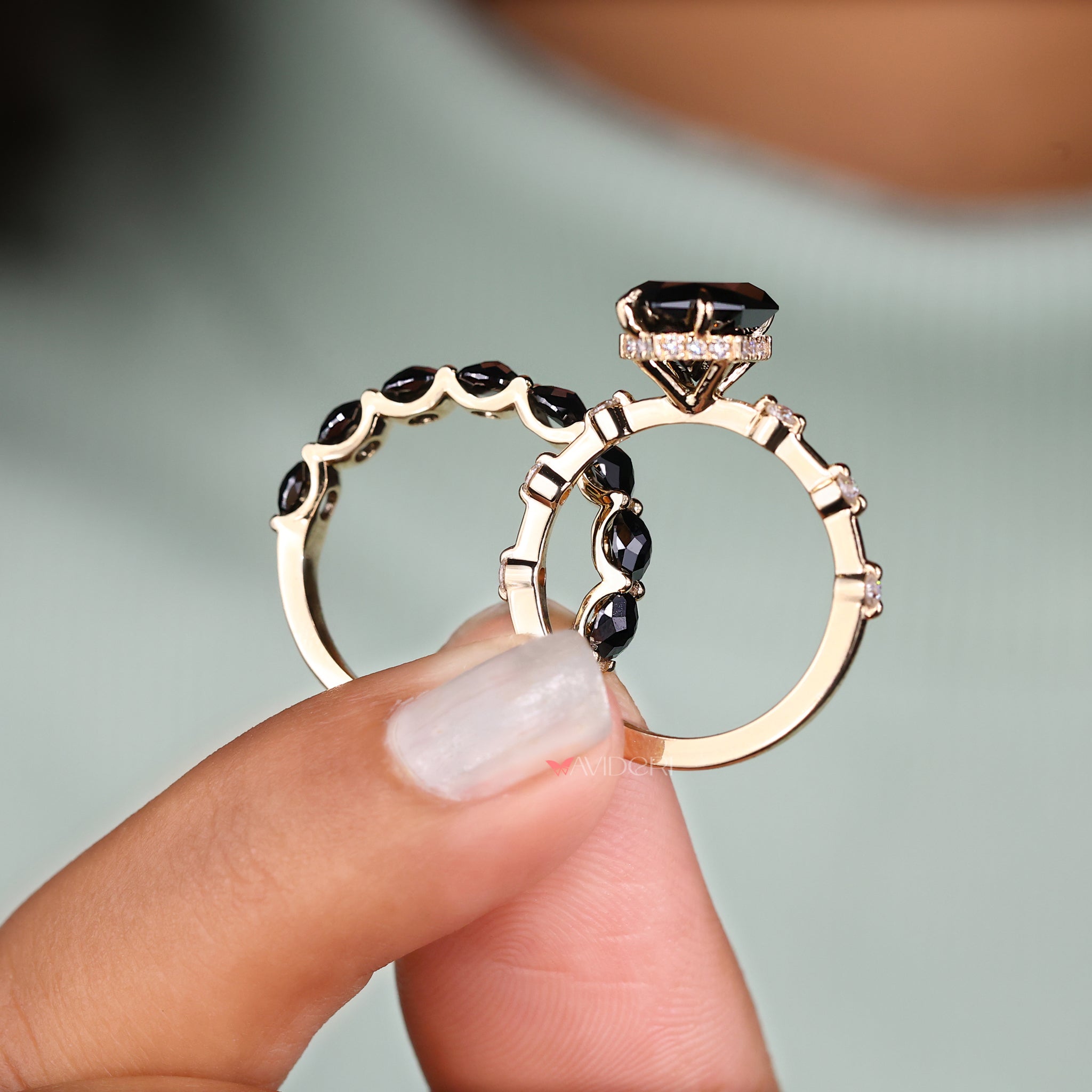 handmade bridal set handmade jewelry avideri bridal set Dutch Marquise Ring.