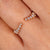 Round diamond wedding band in yellow gold. Round diamond wedding band in yellow gold.