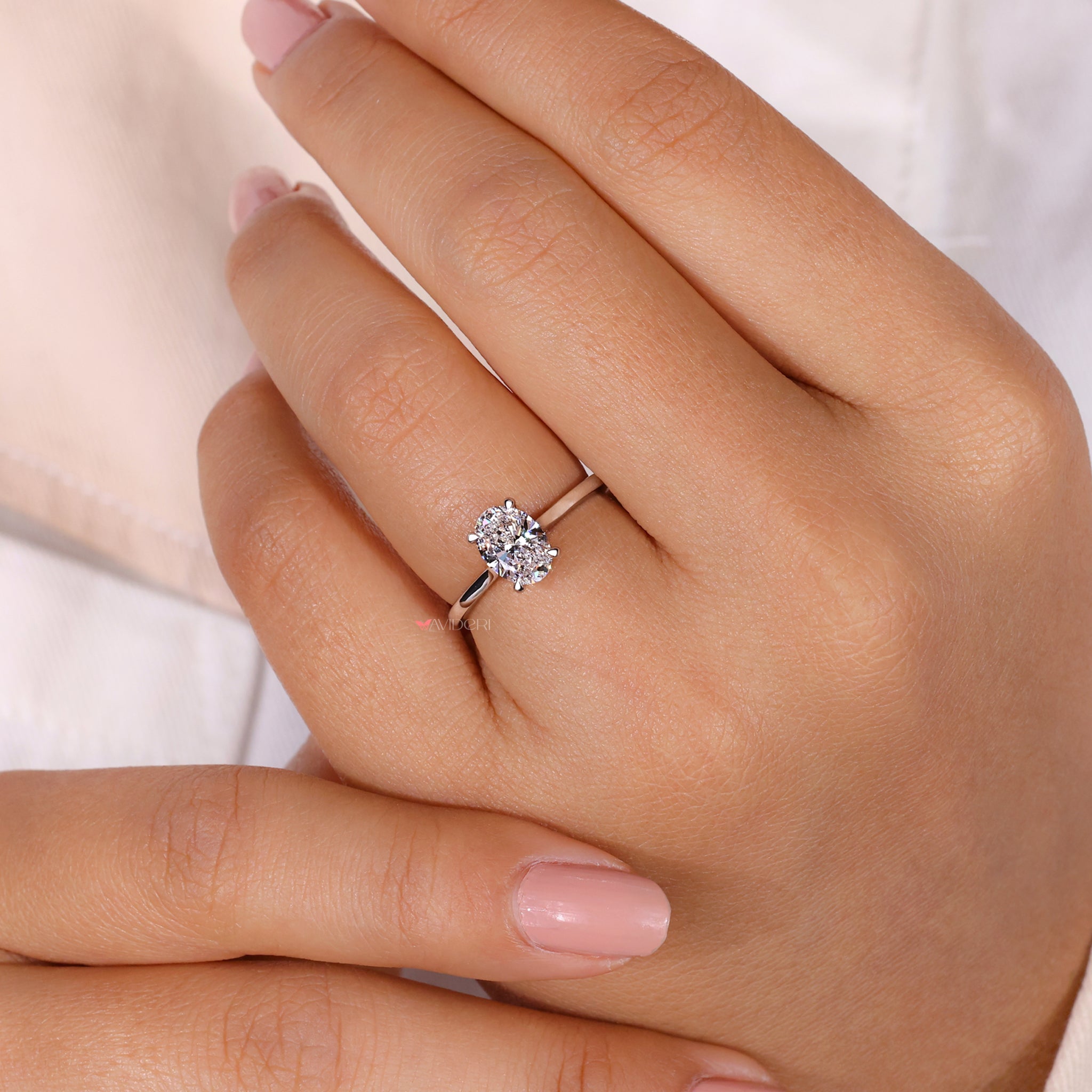 Lab Grown Diamond, IGI certified, handmade ring