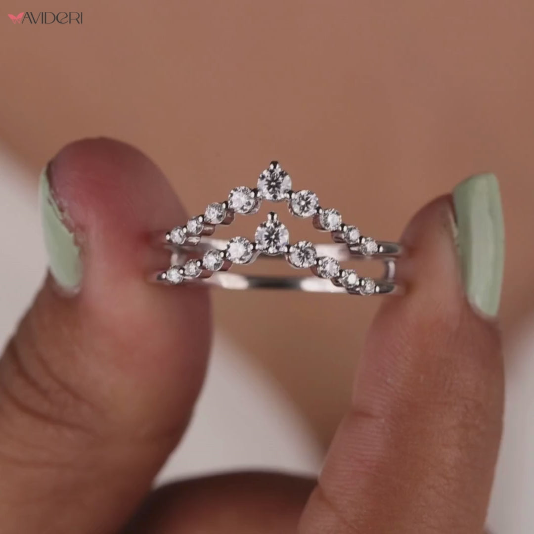 Moissanite wedding band features radiant moissanite stones for ethical brilliance and elegance.