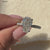 Cathedral setting engagement ring with IGI certified Lab Grown Diamond.