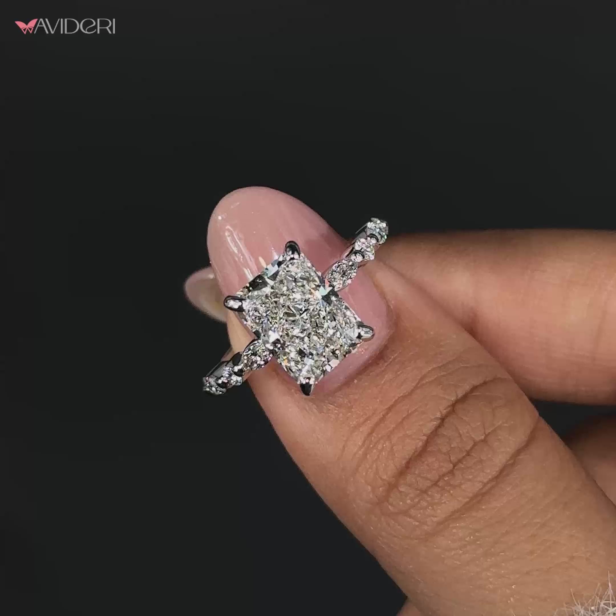 Elegant radiant cut diamond ring designed for special moments.