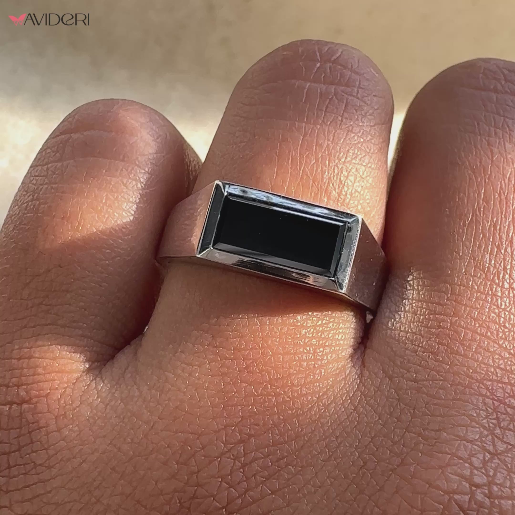 Stylish signet ring jewelry crafted for men
