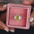 Epaulettes ring, round cut ring, handmade jewelry