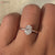 oval engagement ring, claw prong setting, solitaire engagement ring