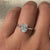 Oval solitaire ring, solitaire setting, handmade jewelry