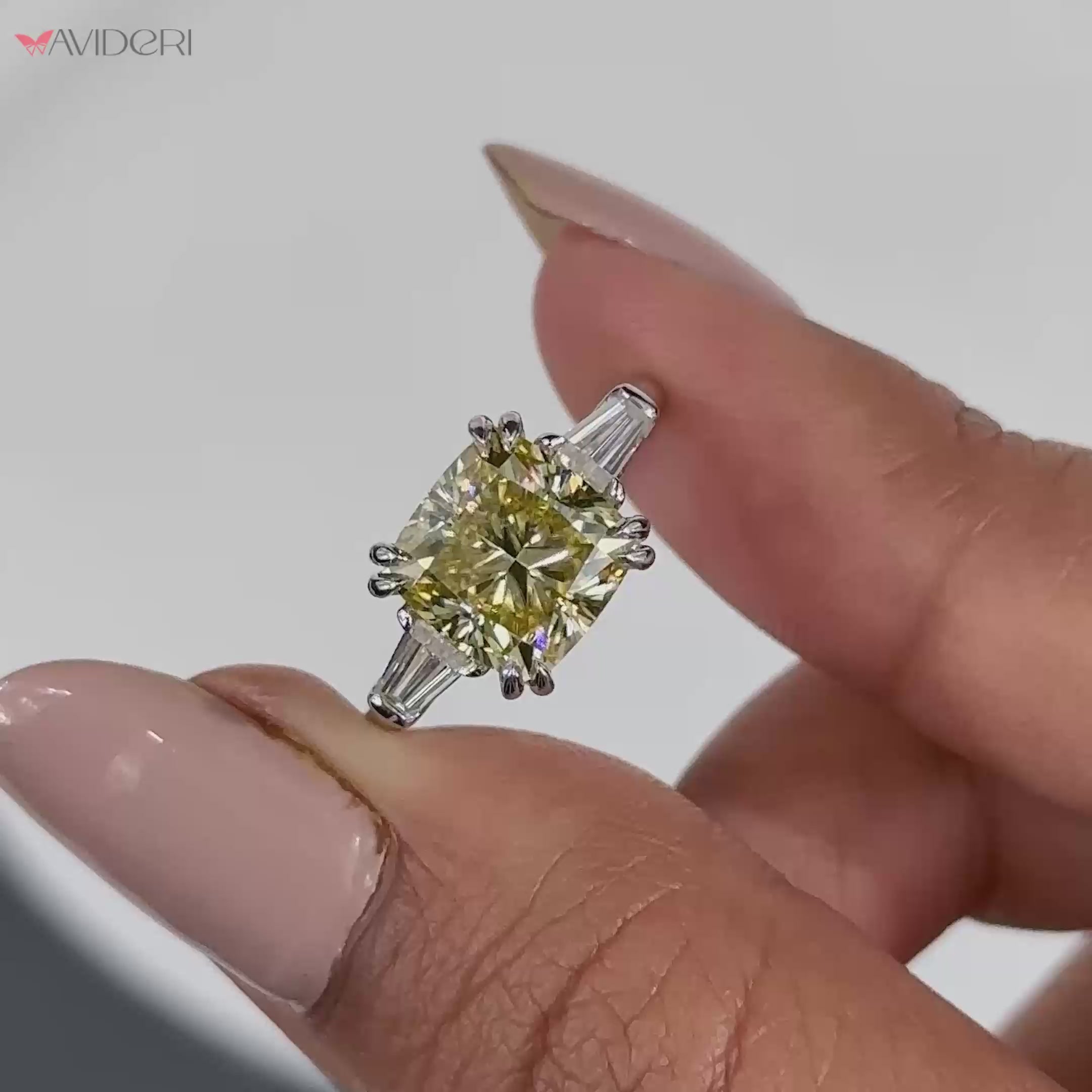 Weave Infinity Ring brilliant cut diamond handmade jewelry avideri engagement ring