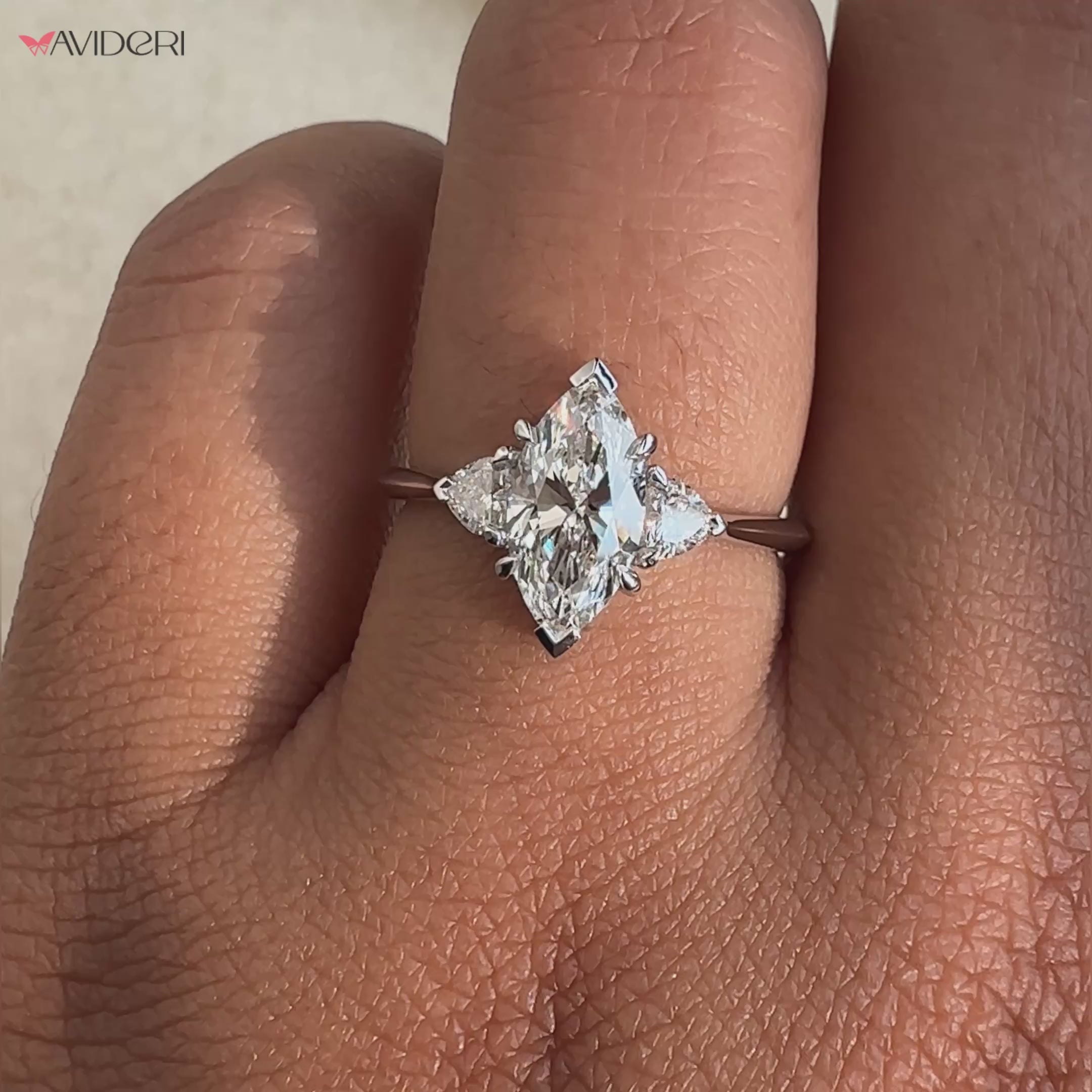 Elegant 3 marquise diamond ring showcasing timeless beauty for special occasions.