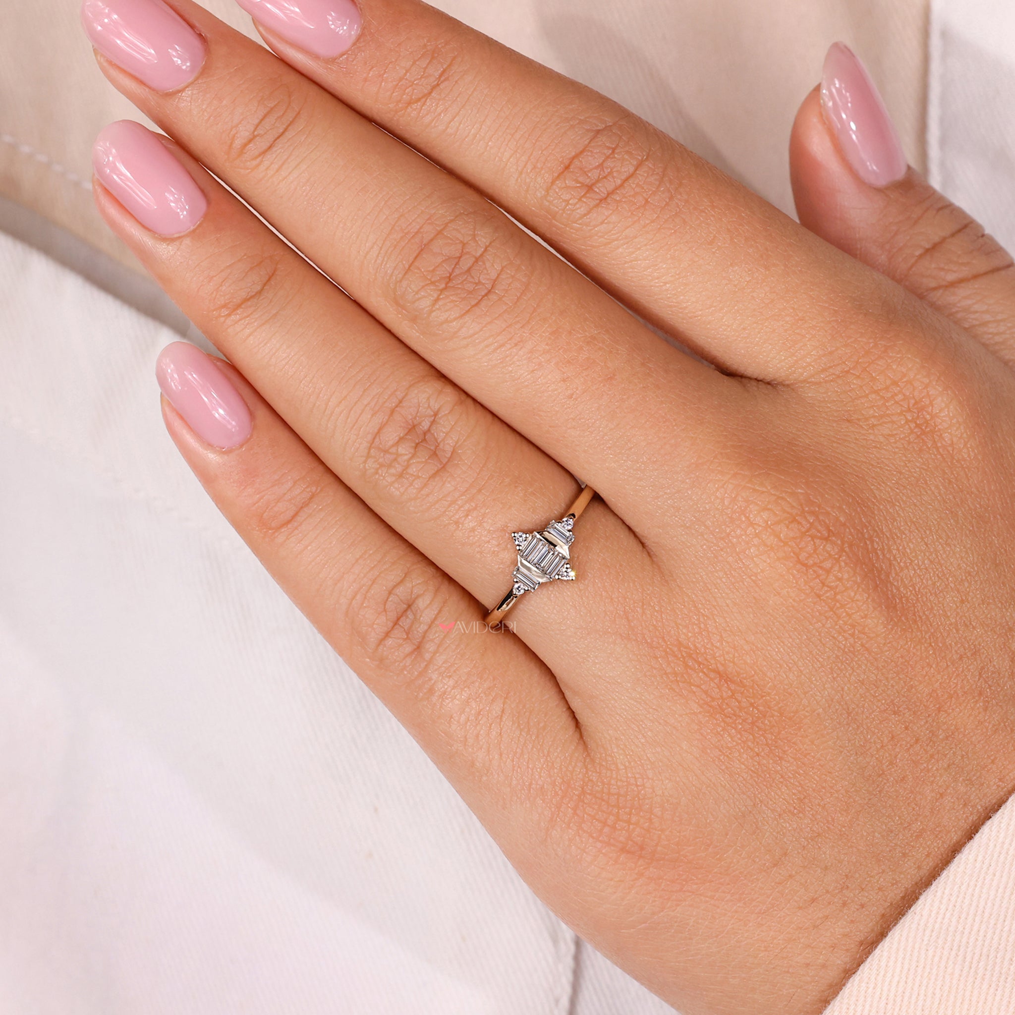 Timeless baguette engagement ring for special moments