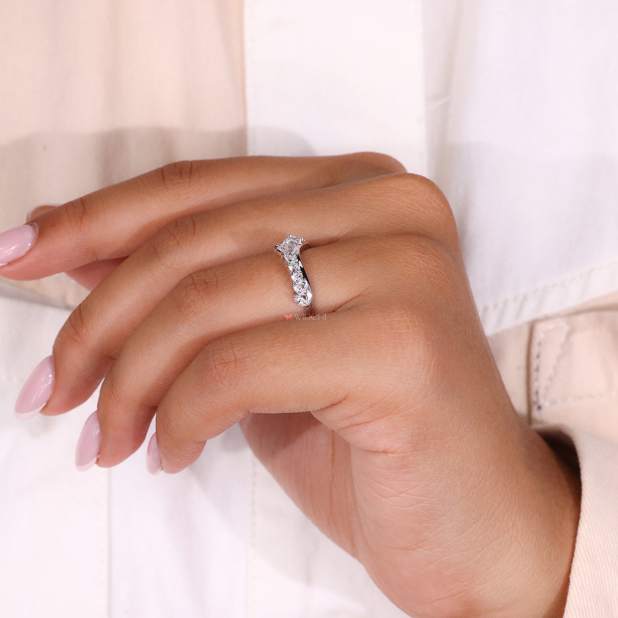 Custom wedding band designed to match your vision.