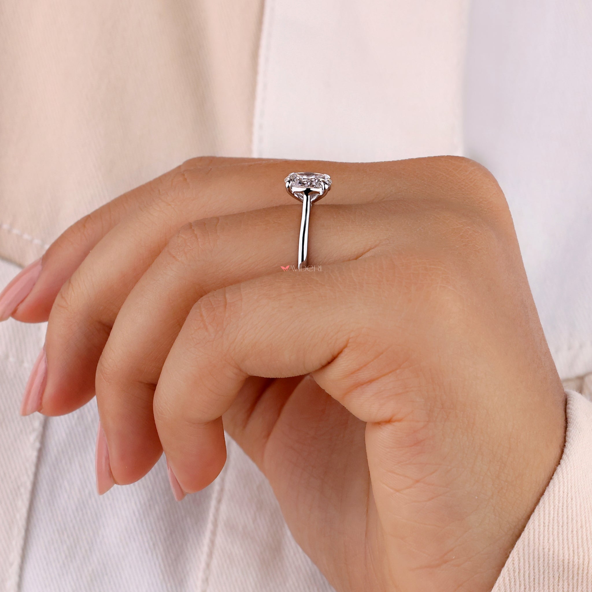 Cathedral setting ring, cathedral ring, cathedral style engagement ring