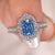Radiant diamond engagement ring with pave set band. Radiant diamond engagement ring with pave set band.
