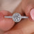 Round diamond engagement ring, white gold ring, cathedral setting ring
 Round diamond engagement ring, white gold ring, cathedral setting ring