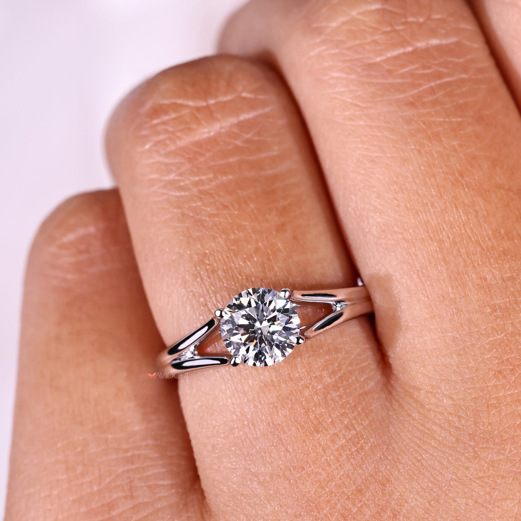 Split shank ring combining elegance and strength with a stylish twist for a unique look.