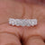 Round halo wedding band with brilliant diamonds.
 Round halo wedding band with brilliant diamonds.