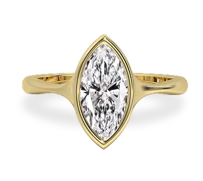Bezel Set Engagement Rings