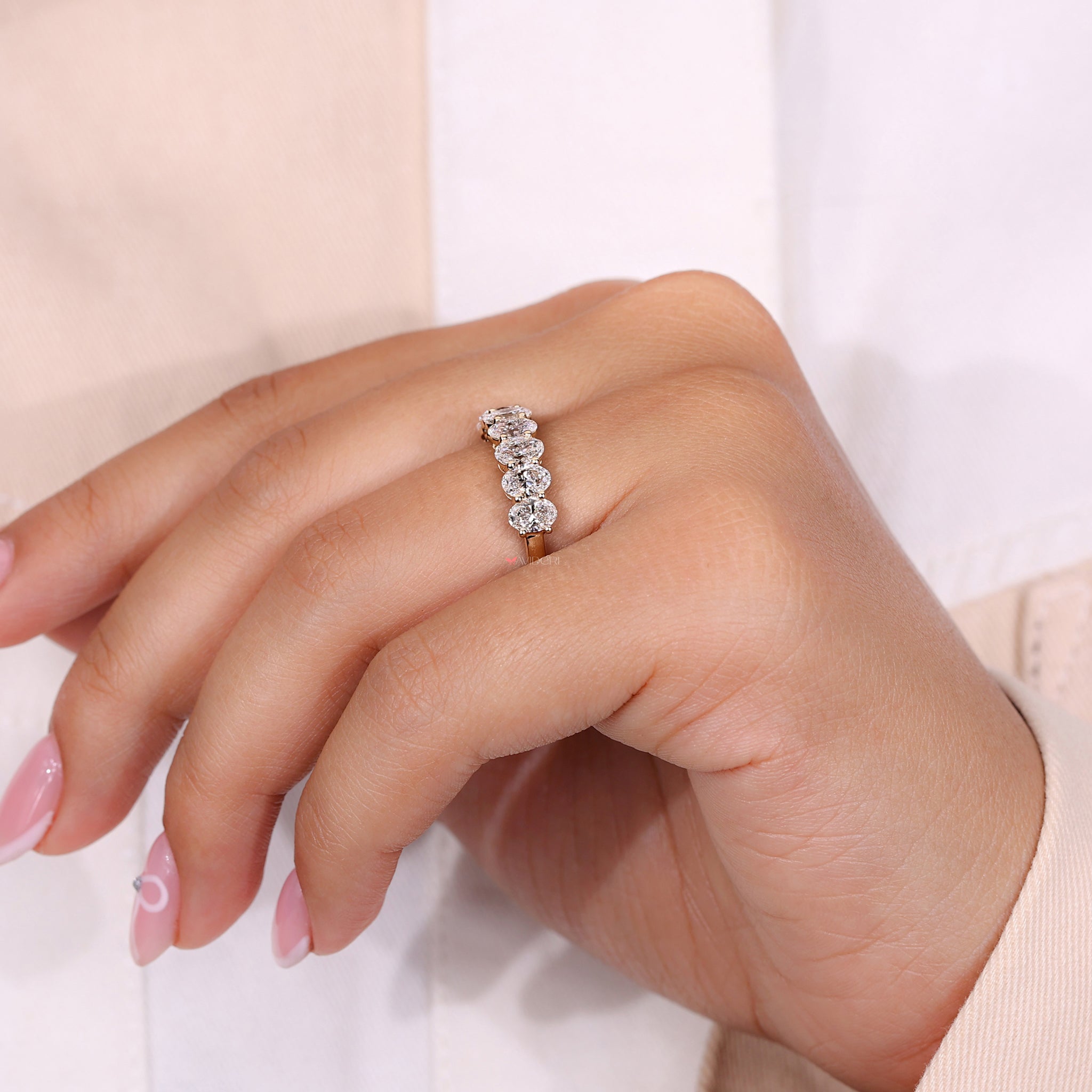 Seven stone band designed for modern elegance and unmatched brilliance